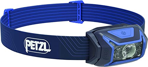 PETZL Unisex – Erwachsene ACTIK Multifunktionale Kompakte Frontlampe, Blau, U, E063AA01