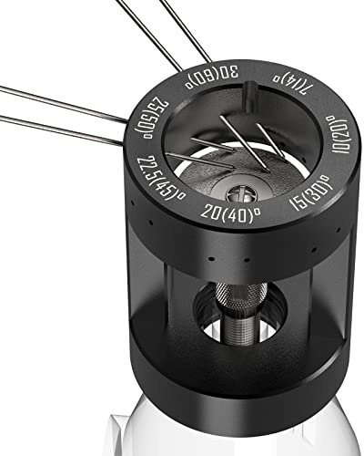 3mirrors Aluminum Tungsten Electrode Sharpener Grinding Head TIG Welding Tool 7 Angles 14 Holes, Vertical Grinding Block, 5x 25mm Double Diamond Grinding Wheel, 2x Connecting Rods