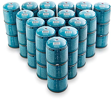 TOM 6 x, 12 x oder 48 x 190 g gaskartuschen Butangas Kartuschen mit Sicherheitsventil – Butan Gas Kartuschen ideal für Ihren Campingkocher, Camping Lampe oder für Lötbrenner, Abflämmgerät & Co.