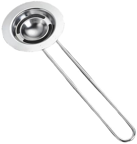 Eierteiler – Eiweiß-Extraktor, Eigelb-Trenner, Edelstahl, Eigelb-Trenner, Utensil, langstieliger Eigelb-Trenner, Eiertrenner zum Backen von Kuchen, 29,6 cm