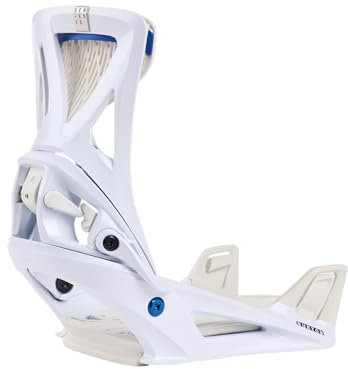Burton Step On Genesis Re: Flex - Fijaciones de snowboard para hombre, color blanco, talla M