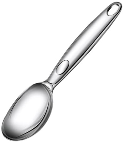 Mikinona Eislöffel Praktischer Löffel Für Eiscreme Kekslöffel Aus Metall Backwerkzeug Für Melonenfrüchte Silberfarben Easy Scoops