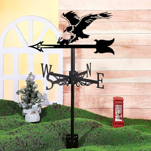 CYPOSLDN Girouette pour Toit Girouette en Métal Berger Allemand Indicateurs De Direction du Vent Girouette Girouette pour Jardin Extérieur Cour Grange,A