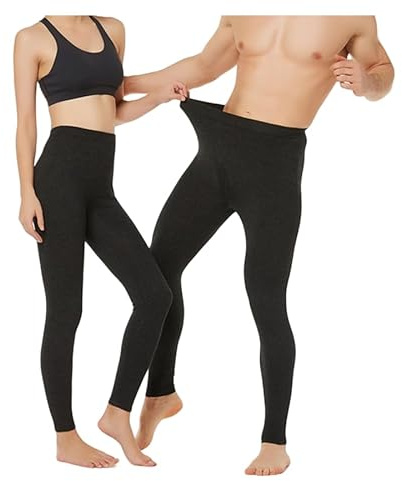 100 % merinoull tjocka män kvinnor termiska underkläder vinterleggings dam baslager Long Johns herr tungvikts tights 100, Män tunn mörkgrå, M