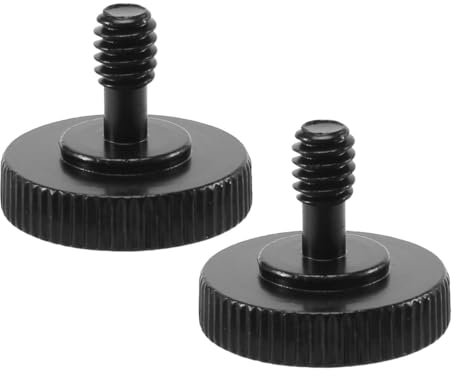 LSDLOUYAQNG Elektrische Schrauben 2PCS Rändelschraube Kamera Schnellverschluss 1/4 Zoll Rändelschraube L Halterung Schraube Mount Adapter Unten 1/4 Zoll-20 Innengewinde