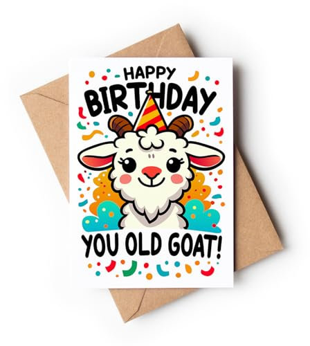 Vensetra Geburtstagskarte mit Umschlag | Birthday card | Mann/Frau/Freundin | Lustig | Glückwunschkarte Happy Birthday
