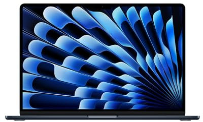 Apple MacBook Air (15, Apple M4 Chip mit 10‑Core CPU und 10‑Core GPU, 16GB Gemeinsamer Arbeitsspeicher, 512 GB) - Mitternacht