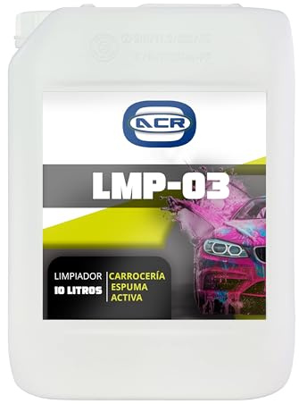ACRYON Espuma Activa, Limpiador de Carrocerias de Vehículos (Coche, Moto, etc). Limpia en profundida y abrillanta. Elimina barro, grasa, hollín, insectos. No daña superficies. (10 Litros)