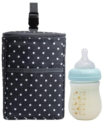 Breastmilk Cooler Bag – Compact Freezable Travel Cooler for Bottles, Double Bottle Breast Milk Carrier | Baby Bottle Storage Bag with Ice Pack for Daycare Use, Flights, and Outdoor Travel, Large