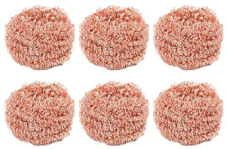 Esponjas De Cobre para Limpieza | Esponja De Fregado De Cobre Que Elimina Grasa | Pads Reutilizables Multiusos para Limpieza De Cocina, Campana, Estufa, Batería Y Sartén