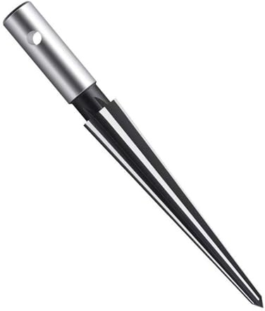 Taper Reamer Tool Round/Hexagonal Shank Accurate Hole Drilling Chamfer Reaming Tool with T-Handle for Wood Metalworking Shank Reamer for Wood Metal