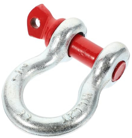 DECORNIJIA Manille Galvanisée Acier Haute Résistance Tonnes Manille Levage Robuste Anti-rouille pour Charges Lourdes et de Levage Sécurisés