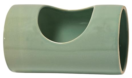 Nobby Nager Keramik Tunnel Ceramic Tube grün Ø 8,5 x 14,5 cm