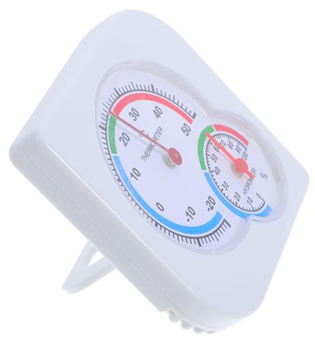 FUTUREORYY Termometro Analogico e Igrometro da Interno e Esterno, Monitor Temperatura e Umidità Preciso, Compatto e Portatile per Casa, Ufficio e Magazzino