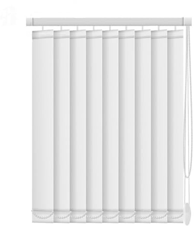 HDEYRSX Lamellenvorhang Schiebevorhang Nach Maß Vertikaljalousie Blickdicht lichtdurchlässig Tür Fenster Vorhang Lamellen Rollo Schiebegardine inkl. Montagematerial (85cm x 165cm)