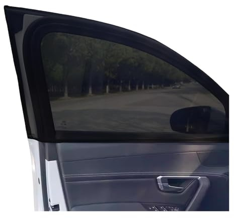 Pare Soleil Voiture pour Peugeot 2008 (A94 P24 2013-2025 2026), Chaussette de Vitre Latérale en Maille, Protection Solaire Respirante Anti UV, Rideau Moustiquaire Auto,SUV-Front2pcs
