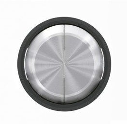 Niessen skymoon - Tecla doble interruptor conmutador cristal negro