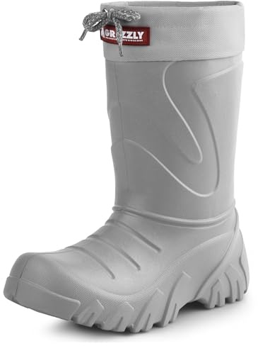 Ladeheid Barn fjäderlätta Eva Winter Thermo gummistövlar fodrade LA-835, GRÅ, 22/23 EU