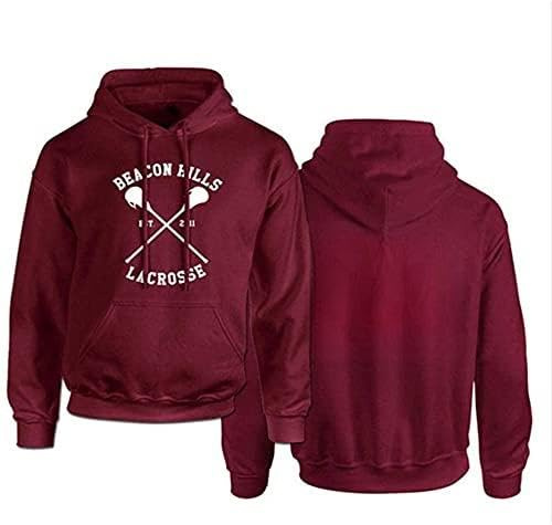 iBaste_top Beacon Hills Lacrosse Hoodie Teen Wolf McCall Stilinski Lahey Sweatshirt Unisex XXL Rot 24
