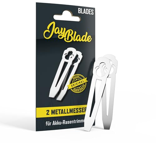 JayBlade Ersatz Metallmesser für Akku-Rasentrimmer, JayBladeDisc1 & JayBladeDisc2 | statt Kunststoffmesser | Ersatzmesser für das JayBladeSet1 & das JayBladeSet2