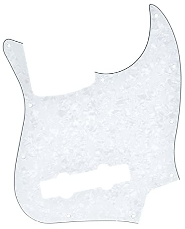 Dopro 5 String Jazz Bass Plektrum Guard J Bass Kratzplatte für USA / Mexican FD 5 String Jazz Bass White Pearl