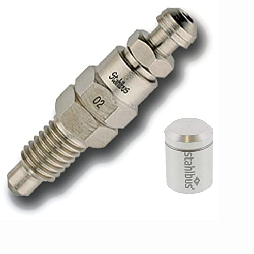 stahlbus Schnell-Entlüfterschraube M8x1.25x16 mm mit Entlüftungsventil & Ventilkappe Natur