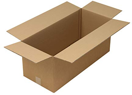 Verpackungsheld Wellpapp-Faltkarton 2-wellig, 700x300x300mm, Qual. 2.30BC, braun, FEFCO 0201, 10 Stück