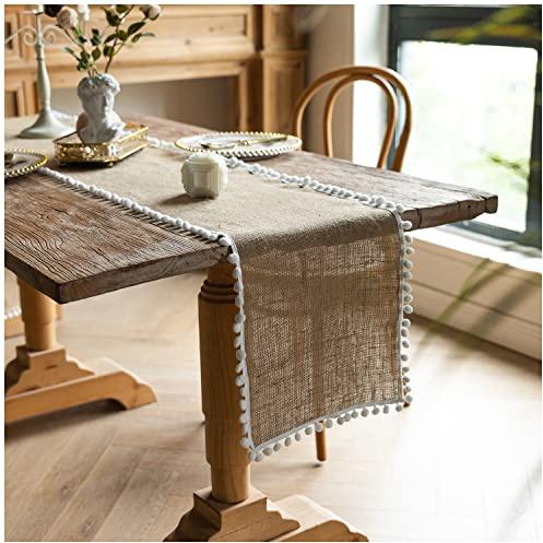 30×120 cm Corredor de Mesa, AMONENZ Camino Mesa, con Puntilla Caminos de Mesa, para Decoración de Mesa, Mantel para Bodas, Fiestas u Otras Situaciones