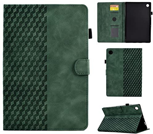 CASAFUNY Hülle für Samsung Galaxy Tab A8 10,5 (SM-X200/SM-X205/SM-X207), PU Leder Tablette Schützhülle Multi-Winkel Ständer Cover Case mit Auto Schlaf/Wach für Samsung Galaxy Tab A8 2022/2021, Grün
