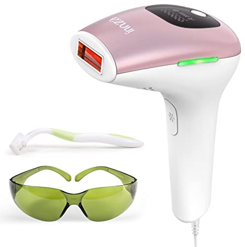 IPL Depiladora de Luz Pulsada 999,000 Flashes, 5 Nivel de Energía, Sistemas de Depilación Dispositivo Profesional,para Piernas Cara Cuerpo