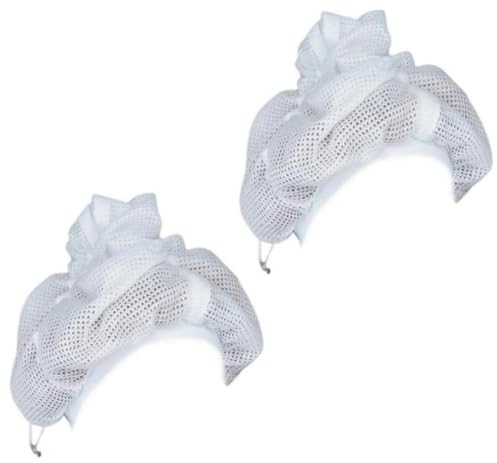 [2 STÜCK] Netz-Plopping-Cap Für Lockiges Haar, Net-Plopping-Haube Mit Kordelzug, Wiederverwendbare Haarnetze Für Trockenes Haar Von Frauen, Haarwickel Zum Trocknen Von Lockigem Haar