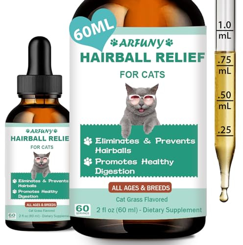 SANTKOL Anti-Hairball Katze | Haarballen Katze Auflösen | Fördert Ausscheidung von Haarballen | Unterstützt den Katze Darm und eine gesunde Verdauung | Mit Katzengras, Inulin, Probiotika, Vitamine