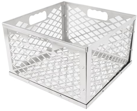 Cestino per Carbone Design Staccabile Cestino per Carbone Portatile Robusto e Durevole in Acciaio Inossidabile per Barbecue