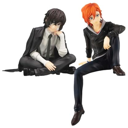 Diohauxi Bungo Stray Dogs Figuren Dazai Osamu/Nakahara Chuuya Action Figur Anime Sammelfiguren Ornamente Home Desktop Dekoration