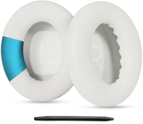YunYiYi NC700 Ersatz-Ohrpolster, kompatibel mit Bose 700 NC700 Wireless Headset, Ohrpolster mit weicherem Memory-Schaum, hochdichter Geräuschunterdrückungsschaum, zusätzliche Dicke, Weiß