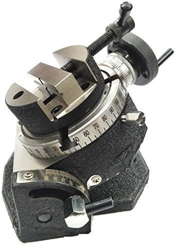 Buyohlic 4 (100 mm) Tilting Milling Indexing Horizontal Vertical Rotary Table with Round Vice- Metal Working (Tilting Rotary Table With 80 mm Round Vice)