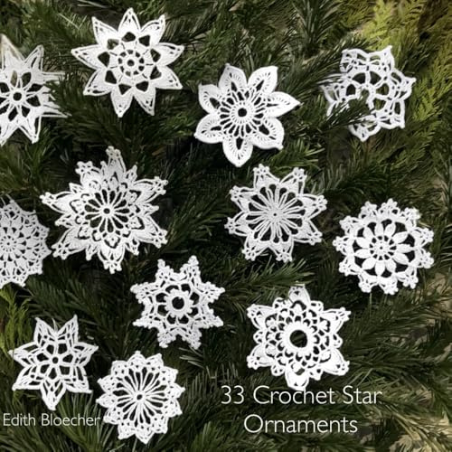 33 Crochet Star Ornaments