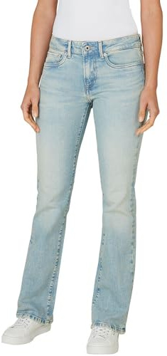 Pepe Jeans dam Bootcut Lw Piccadilly jeans, Blå (denim-2sa), 28W x 32L