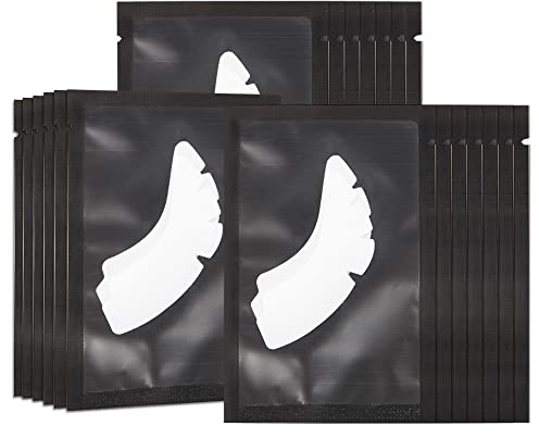 Lunamoon Augenpads für Wimpernverlängerung Wimpern Pads Augenpads Wimpernverlängerung Pad Eyelash Pads Augen Gel Pads Wimpernlifting Pad Wimpern Färben Pad Lash Extension Pads 50 Paar (Angel Black) | Pads Wimpern Pads Augen für Wimpernverlängerung Eye Gel Patches for Eyelash Extension Professionelle Verwendung