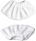 TPZORJX 2 pcs Microfibra per scopa a vapore, accessori per l'ugello,ricambi vaporetto,set di panni in spugna, rivestimento in spugna di cotone compatibile con la maggior parte dei pulitori vapore