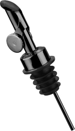Tong Li Bec distributeur d'huile d'olive, acier inoxydable 304, ouverture et fermeture automatiques, anti-fuite, noir