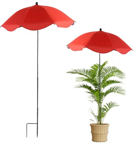 Sharplace Pflanzenschirm, verstellbarer Sonnenschutz für Pflanzen | UV-beständiger Sonnenschirm für Outdoor-Pflanzen, großer Gartenschirm für Innenhöfe, Terrassen, Veranden
