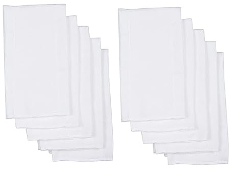 VICASKY 60x60cm Cotton Muslin Burp Cloths Reusable Baby Diaper Inserts Absorbent for Newborns Washable Leak-Proof -Piece Set