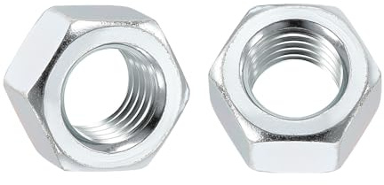 Kozelo 10pcs Hex Nuts - [5/8-11] Carbon Steel Grade 8 Hardware Nuts for Mechanical Repair & Assembly, Standard Inch Coarse Thread Nut, Zinc Plated, ASME/ANSI B 18.2.2 | Standard Inch Hardware Metal Nuts,Grade 8 Carbon Steel,for Heavy Structural Machinery Fastening