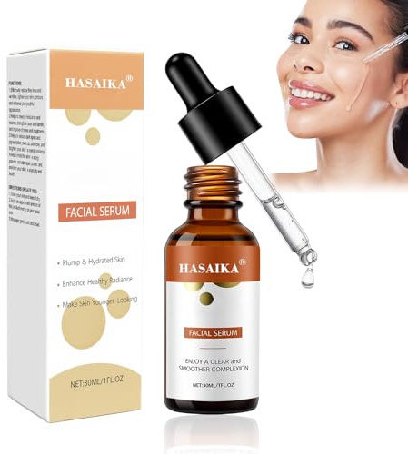 HASAIKA Illuminant-serum, ansiktsserum, djupt närande och fuktgivande, lämplig för användning på ansikte, nacke och ögon (30 ml)