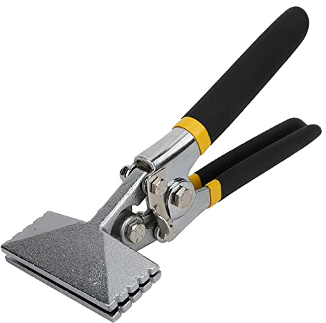 Metallplåtböjtång Kraftig halkfri handtag Manuell plåtklämma sömmar för metall rostfritt stål Plastböjning Bearbetning 45# Stål 80 mm 3,15 tum rakt eller krökt (Rakt)