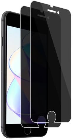 Carantee Sichtschutz für Panzerglas für iPhone 6/6s/7/8/SE Schutzfolie, 2 Stück Privatsphäre Displayschutzfolie, Anti-Spähen, 9H Härte Blasenfrei Blickschutzfolie, Ultra Klar Sichtschutzfolie