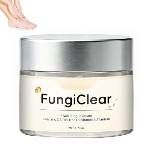 FungiClear - Crema per la cura delle unghie e dei piedi, formula naturale Phrena arricchita con olio dell'albero del tè, olio di origano, vitamina E e allantoina, per unghie e cuticole sane