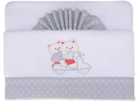 PEKITAS Baby Bettwäsche Typ Coralina, 3-teilig, für Kinderwagen, 40 x 80 cm, hergestellt in Portugal