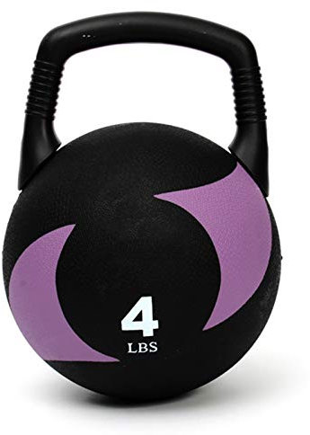 Medizinbälle Gummi-Kettlebell-Medizin-Kugel 2 In 1, Home Gym Cardio-Trainingsgeräte, Abnehmbarer Griff, 4LB / 8LB / 10LB / 12LB (Size : 10lb/4.5kg)